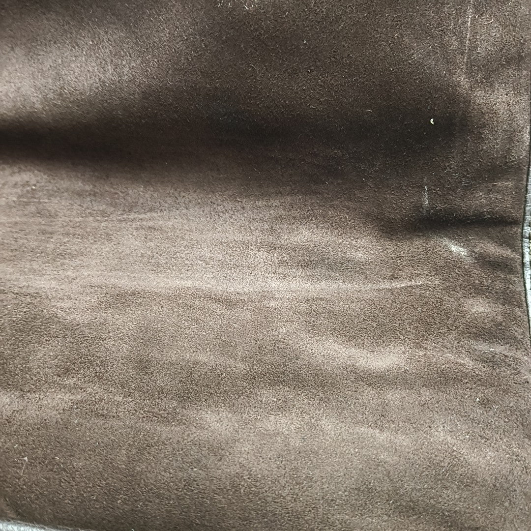 Calfskin Shoulder Bag Brown