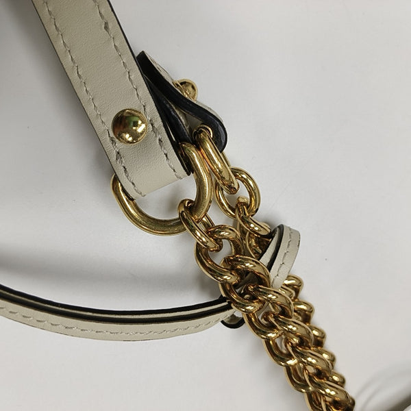 Padlock Medium Monogram Coated Canvas Beige