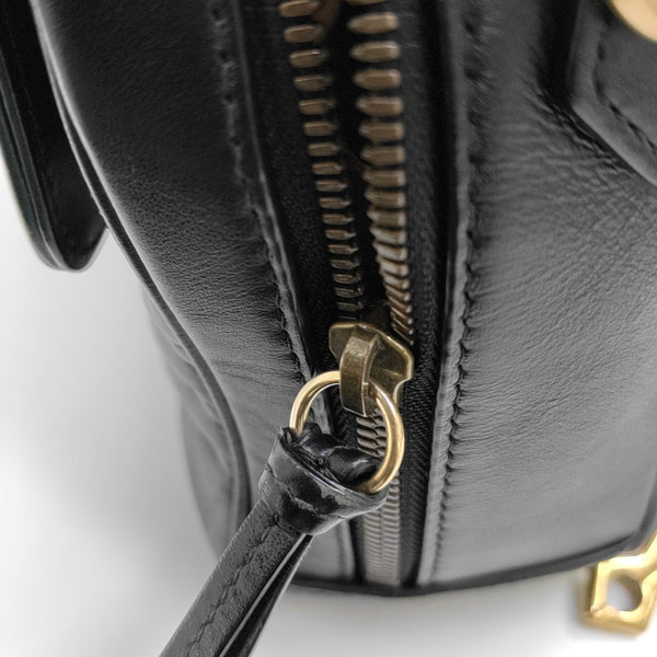 GG Marmont Medium Quilted Calfskin Black