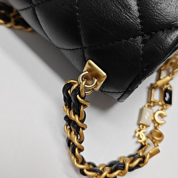 Quilted Lambskin Mini Black