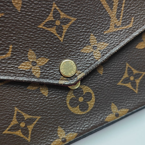 FÉLICIE Monogram Coated Canvas Brown