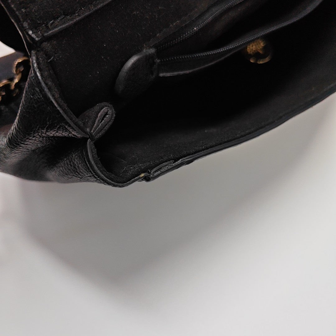 Calfskin Shoulder Bag Black