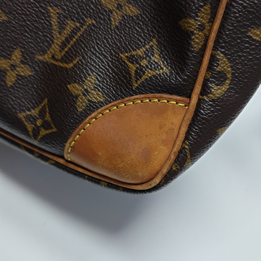 VINTAGE TROCADERO 30 Monogram Coated Canvas Brown