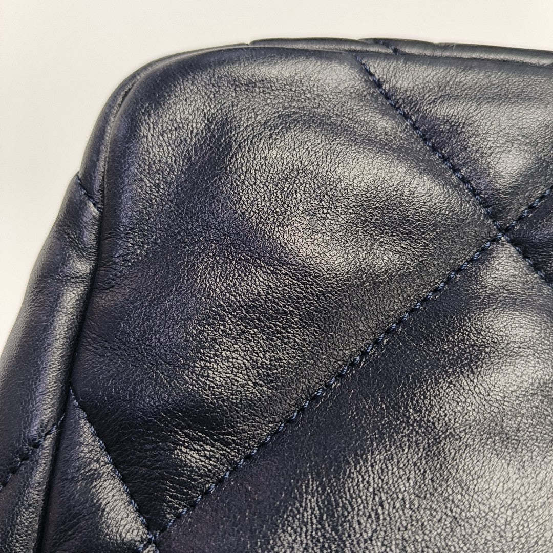 CHANEL 19 Small Quilted Lambskin Blue