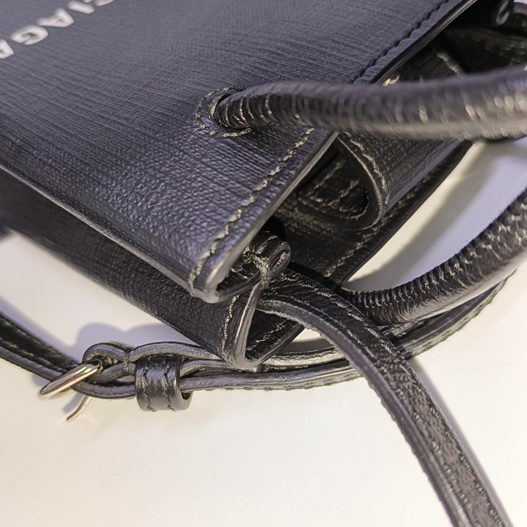 Shopping Bag Calfskin Black