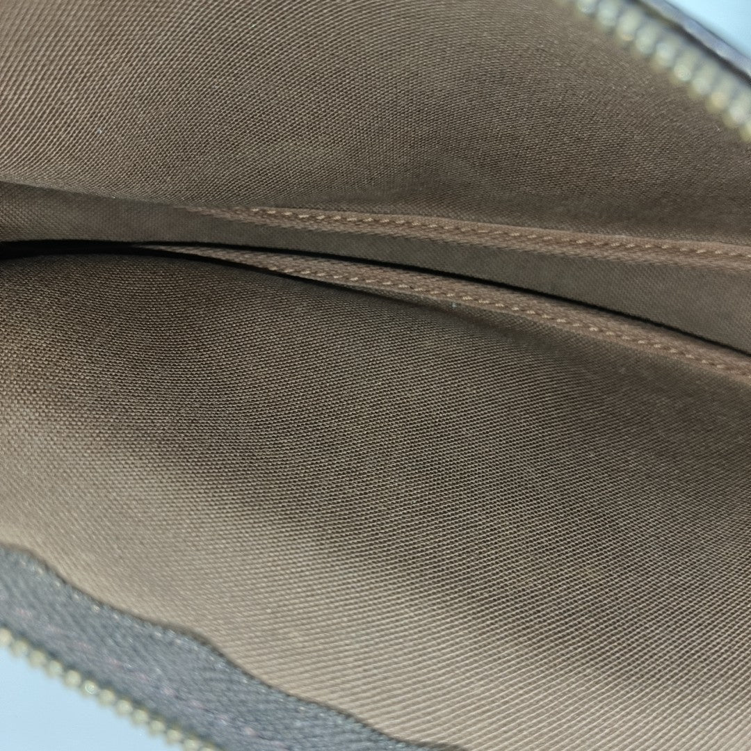 ACCESSOIRES Monogram Coated Canvas Brown