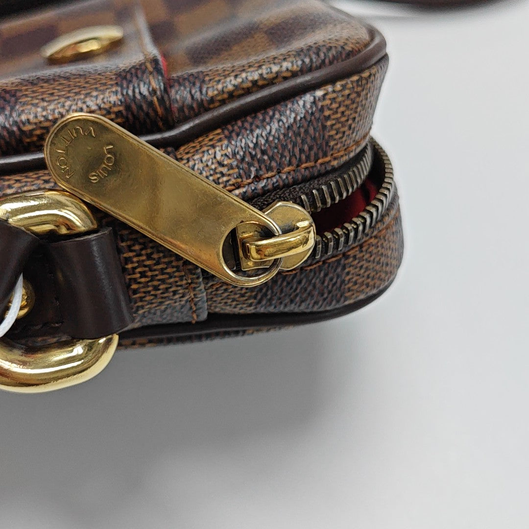 RIFT Damier Ebene Coated Canvas Brown