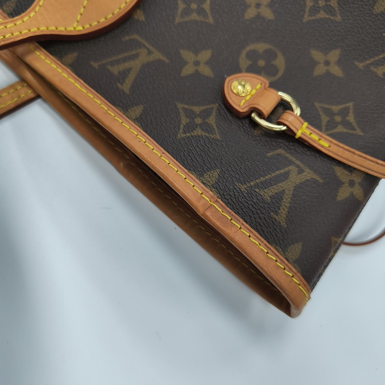 NEVERFULL MM Monogram Coated Canvas Brown