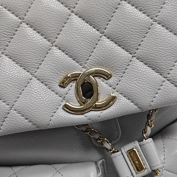 DUMA Quilted Grained Calfskin Gray