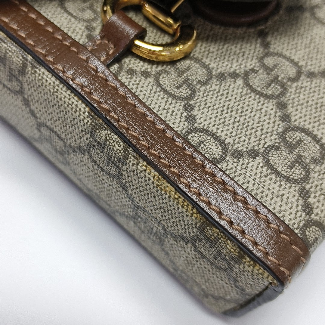 Horsebit 1955 Mini Coated Canvas Beige