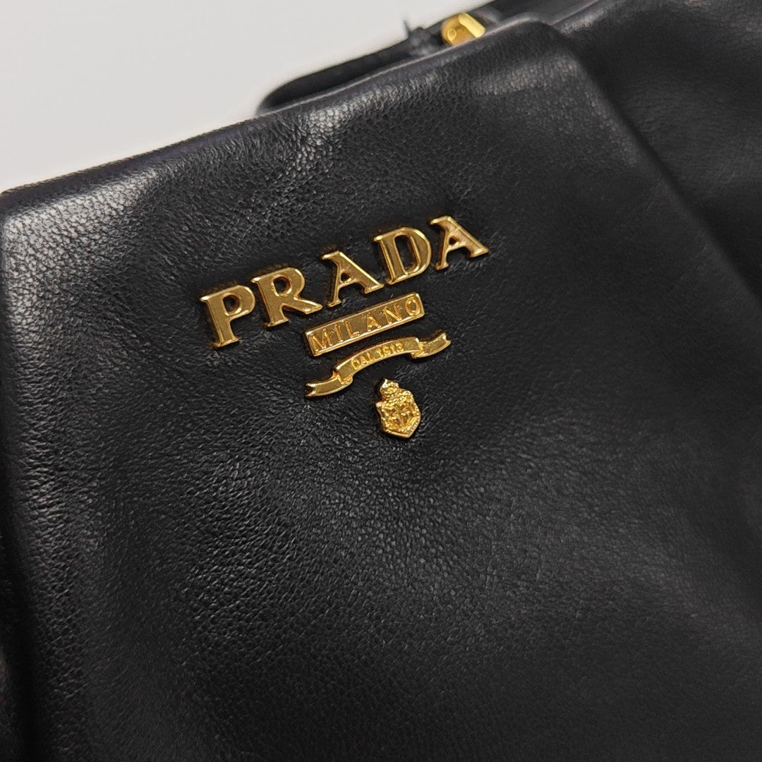 Lambskin Shoulder Bag Black