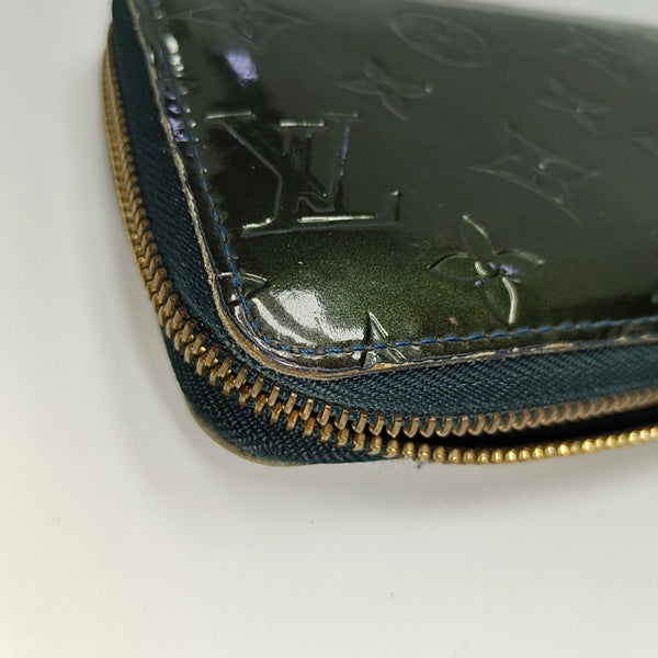 ZIPPY Patent Leather Green Wallet