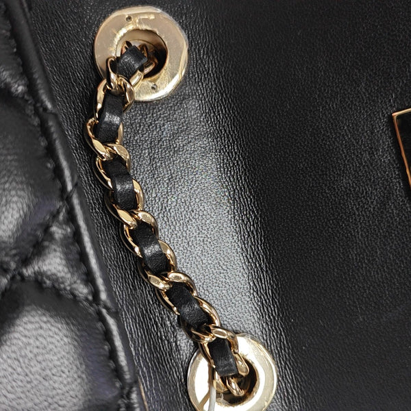 TRENDY CC Quilted Lambskin Black