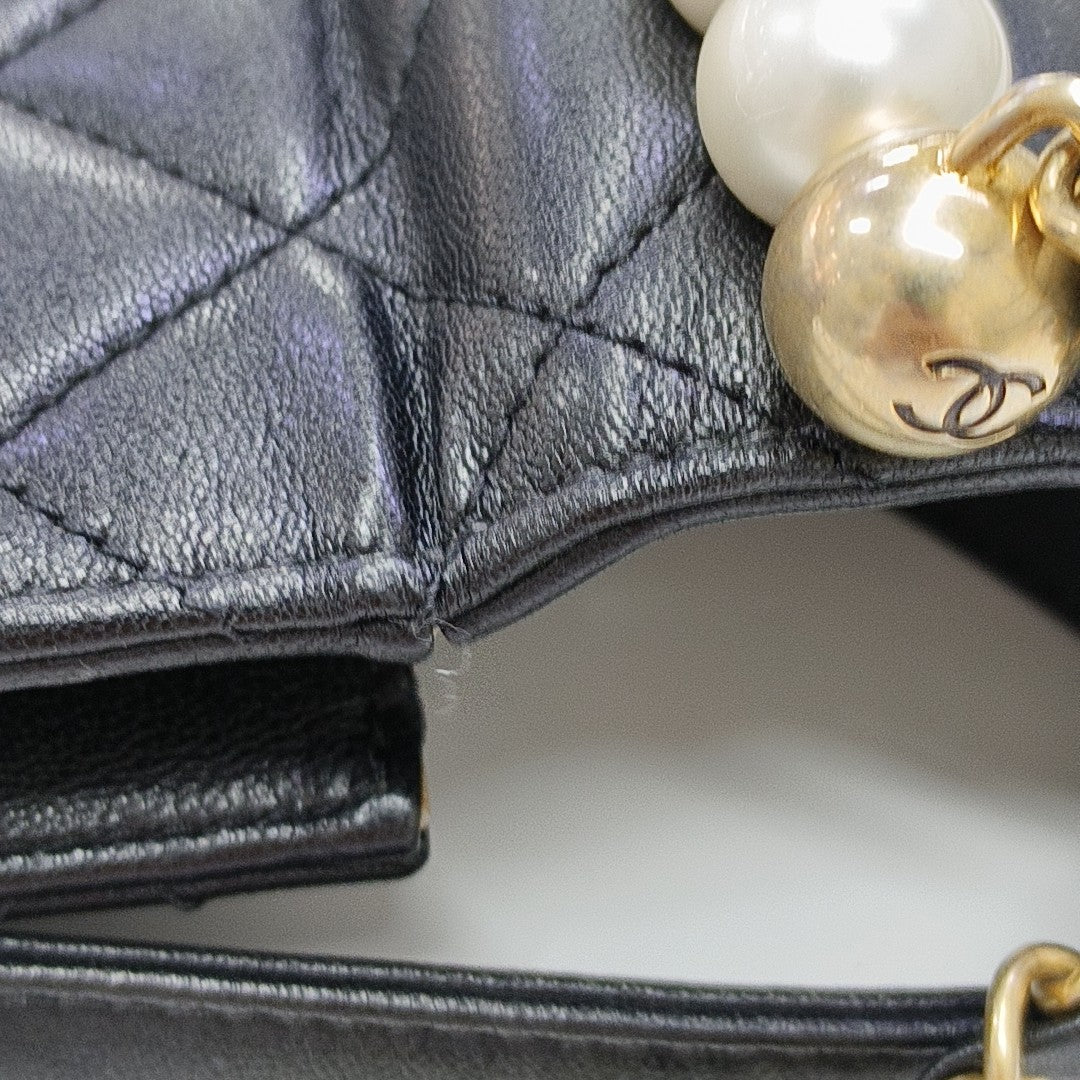 Quilted Lambskin Mini Black