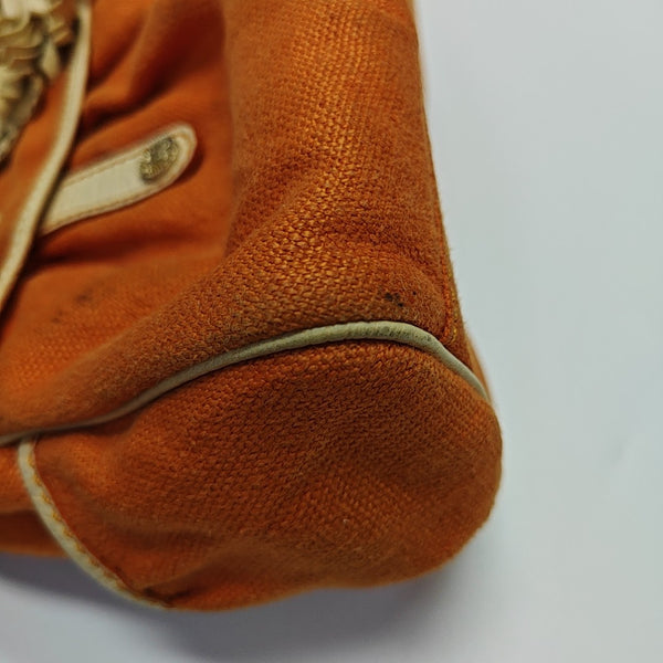 Canvas Top Handle Bag Orange