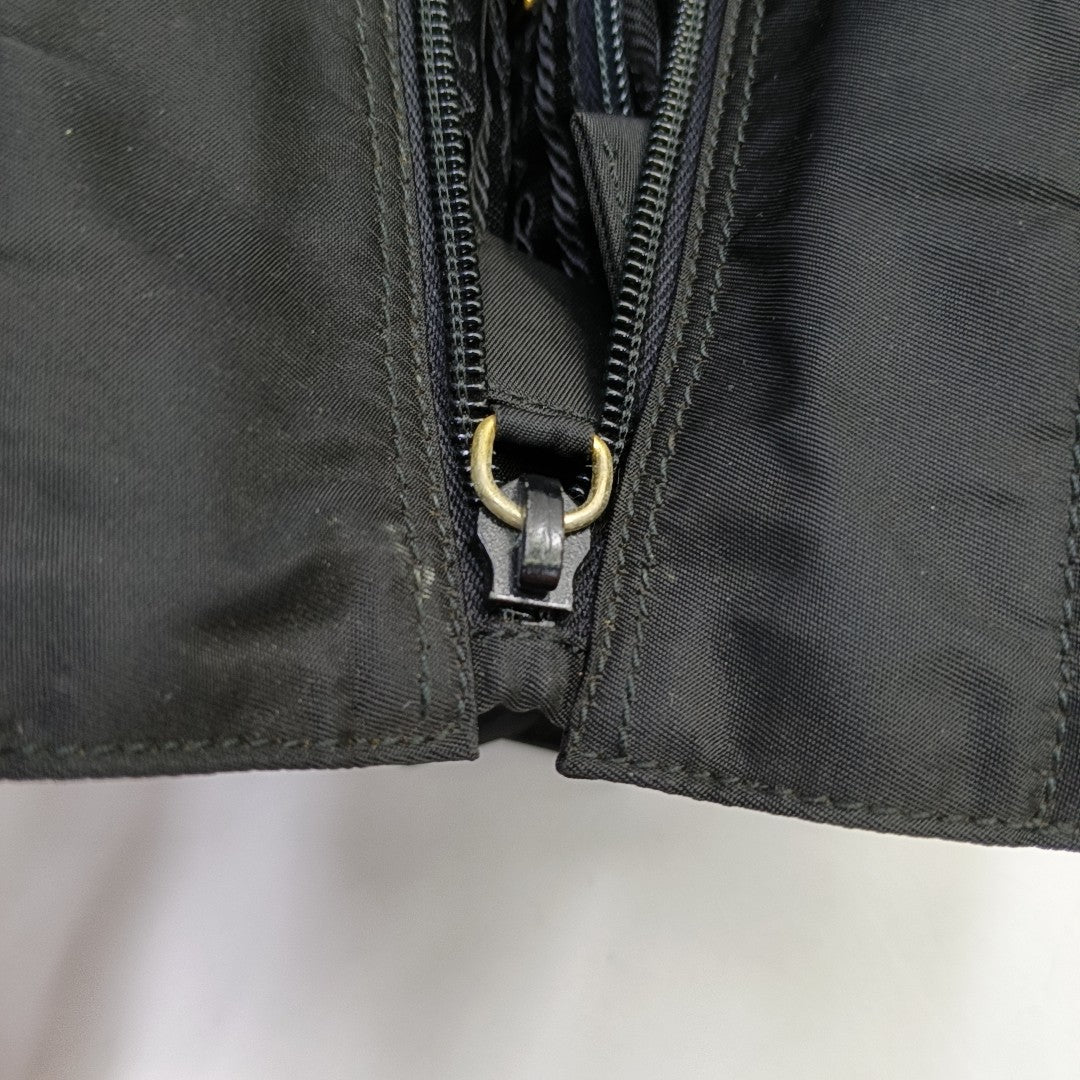 Bolso bandolera de nailon, nailon negro
