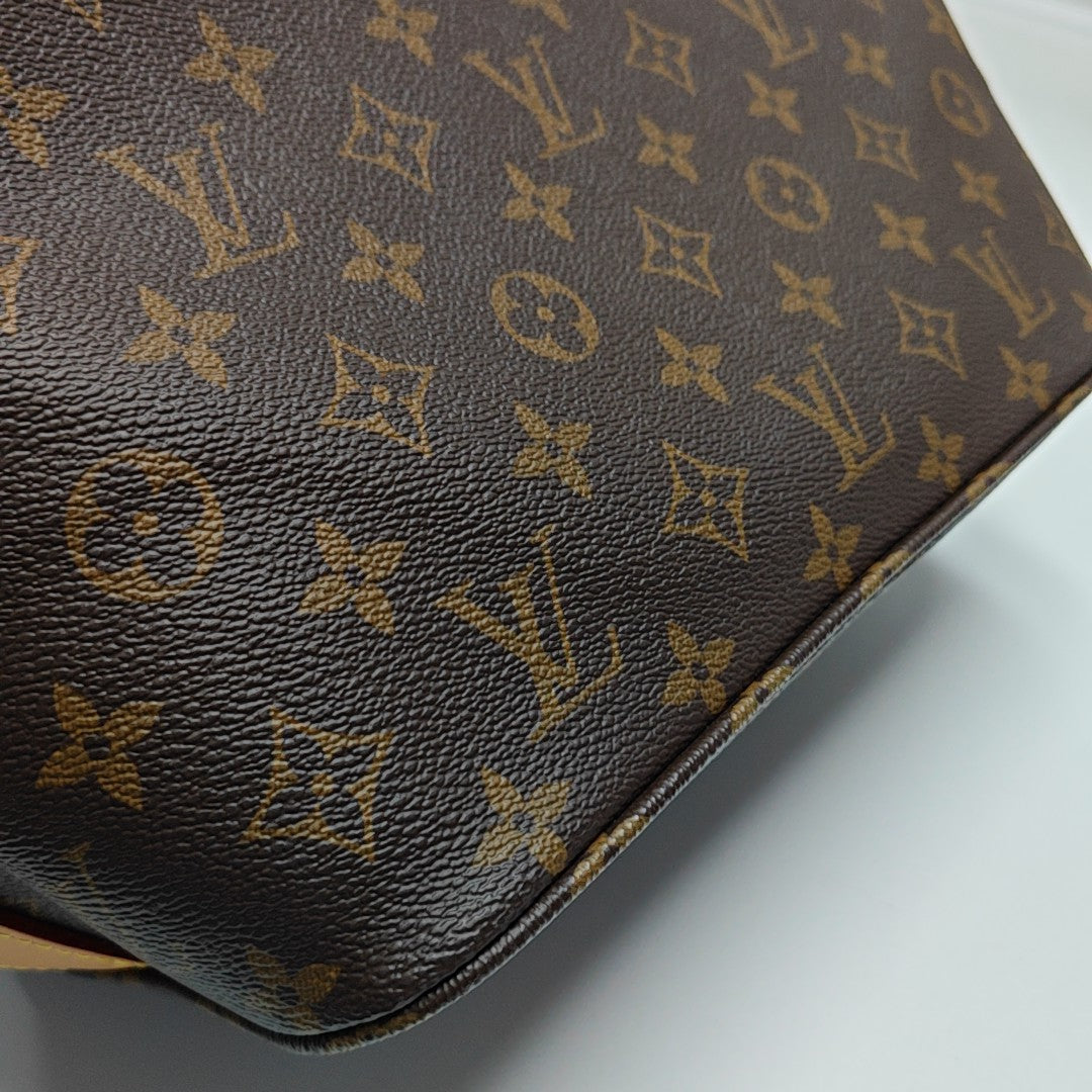 ALL IN GM Monogram Coated Canvas Brown