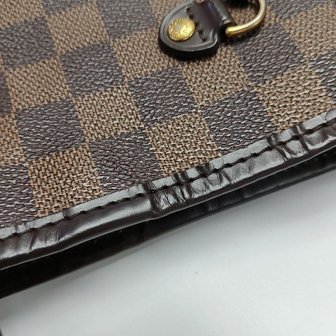 NEVERFULL MM Damier Ebene Coated Canvas Brown