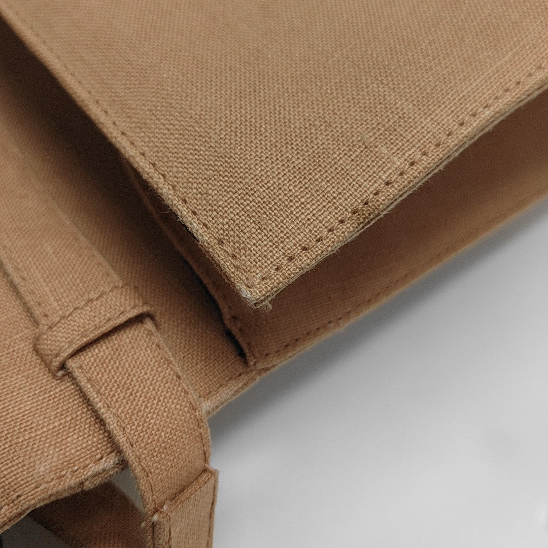Fabric Shoulder Bag Brown