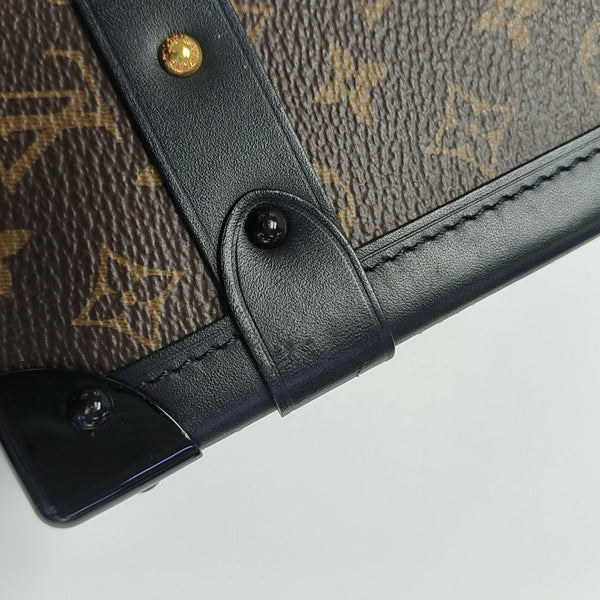 PETITE MALLE Monogram Coated Canvas Brown