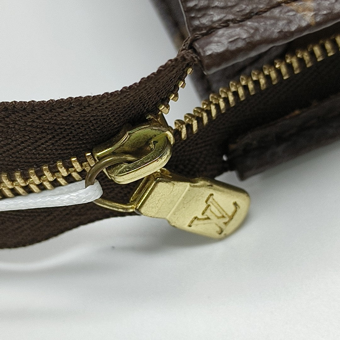 TOILET POCKET 19 Monogram Coated Canvas Brown