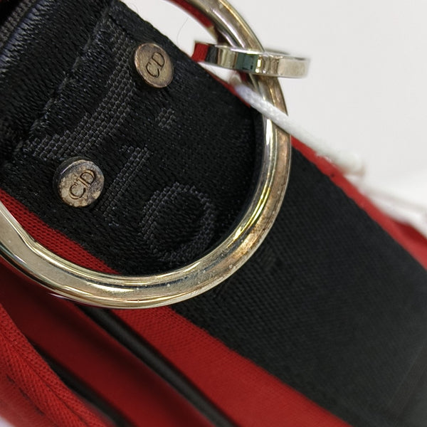 Fabric Top Handle Bag Red