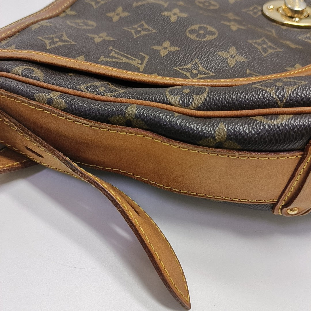 TULUM GM Monogram Coated Canvas Brown
