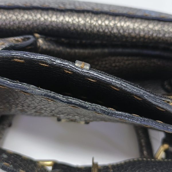 Calfskin Top Handle Bag Gold