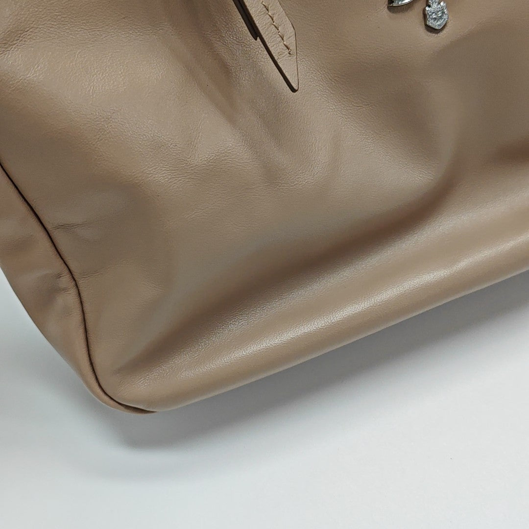 Calfskin Top Handle Bag Pink