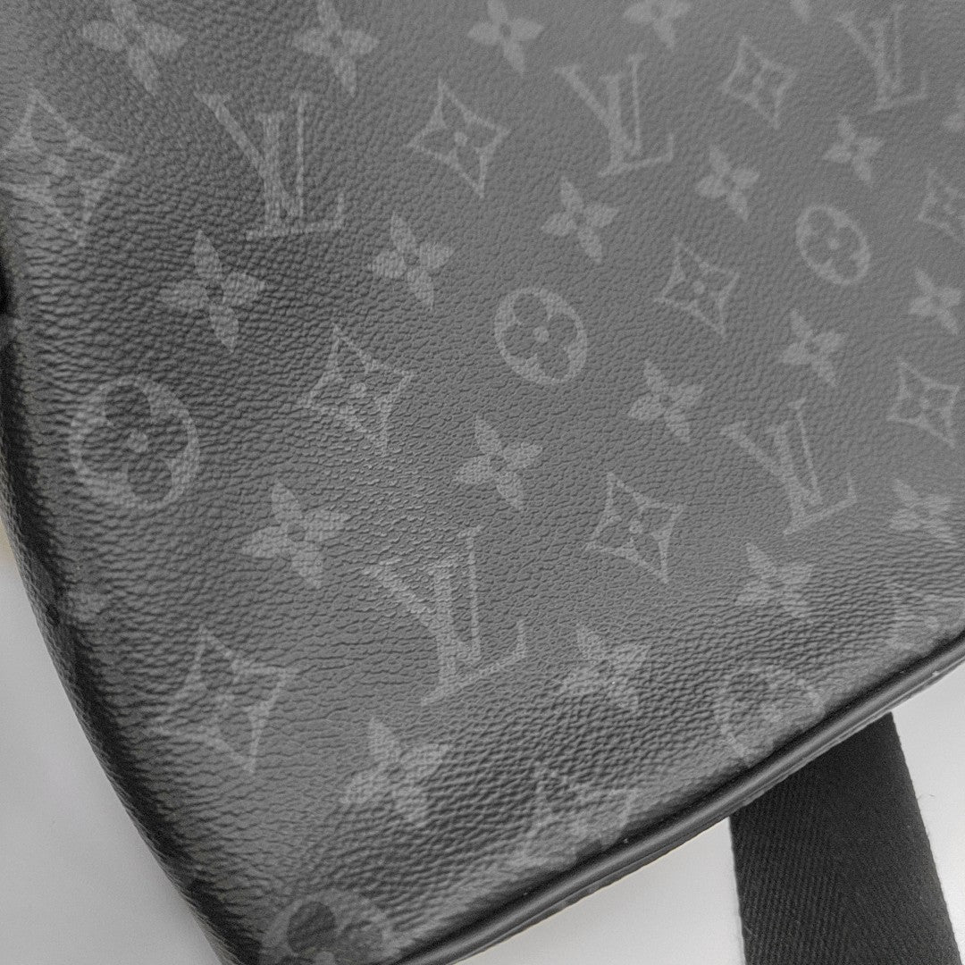 DISTRICT PM Monogram Coated Canvas Gray