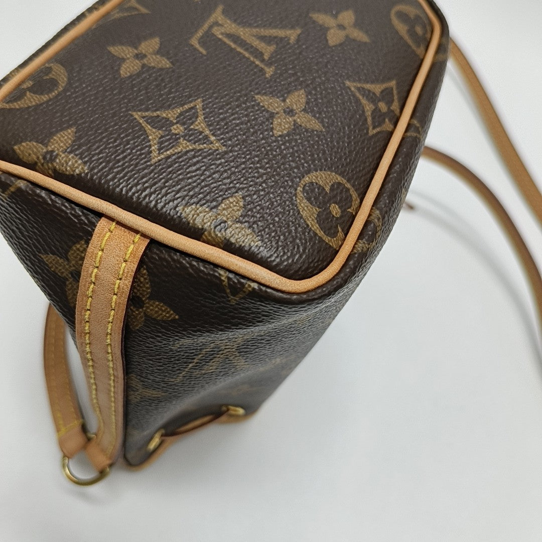 NÉONOÉ Nano Monogram Coated Canvas Brown