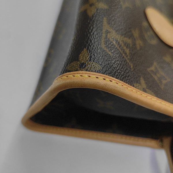 POPINCOURT Monogram Coated Canvas Brown