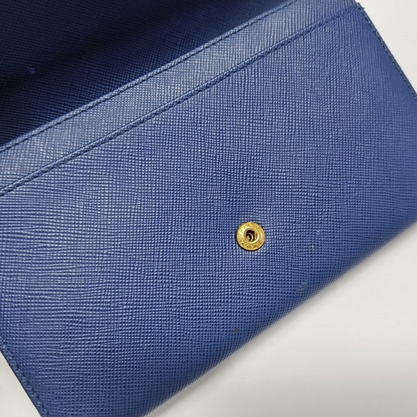 Leather Wallet Blue
