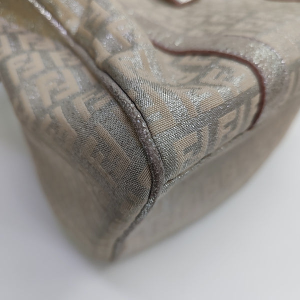 Canvas Top Handle Bag White
