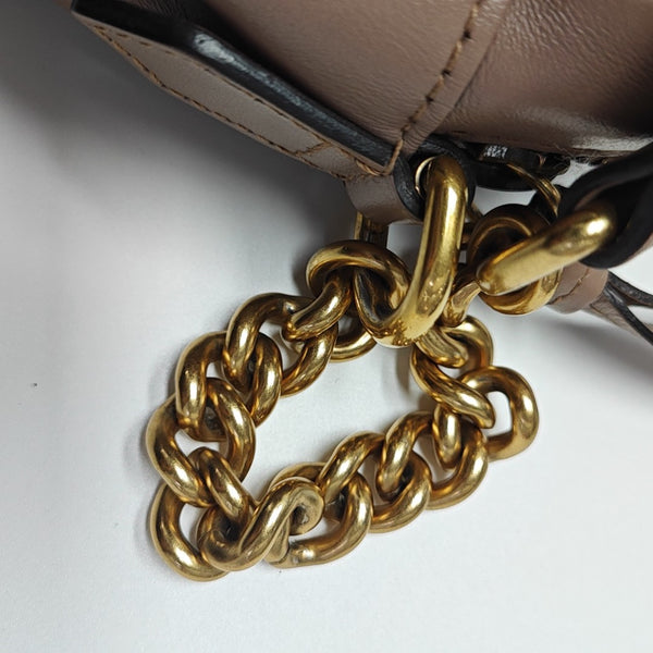 GG Marmont Small Quilted Calfskin Beige