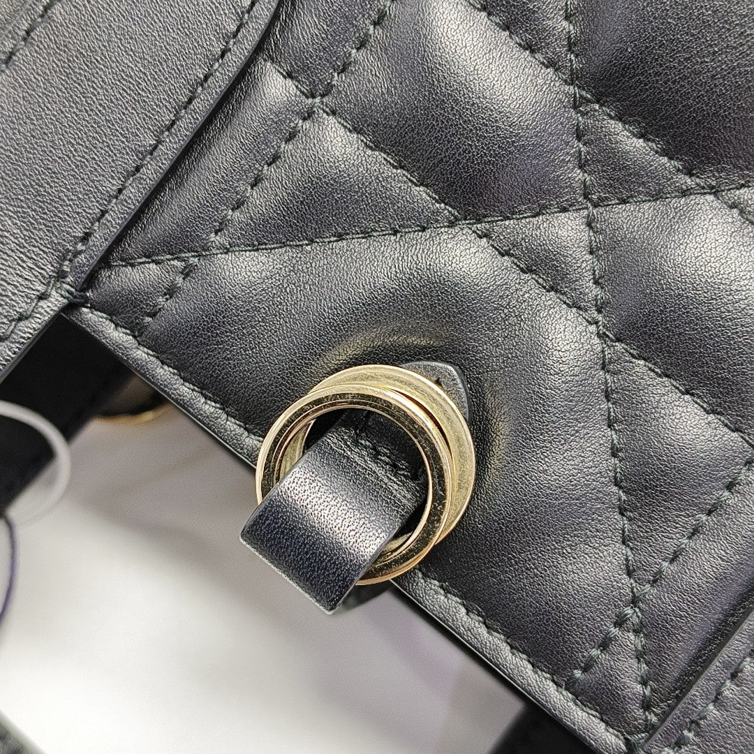 Toujours Nano Cannage Calfskin Black