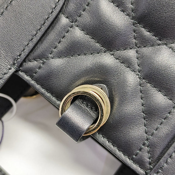Toujours Nano Cannage Calfskin Black