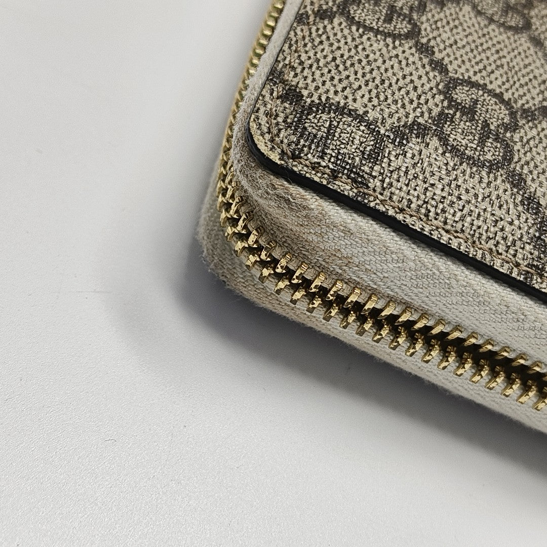 Monogram Coated Canvas Wallet Brown