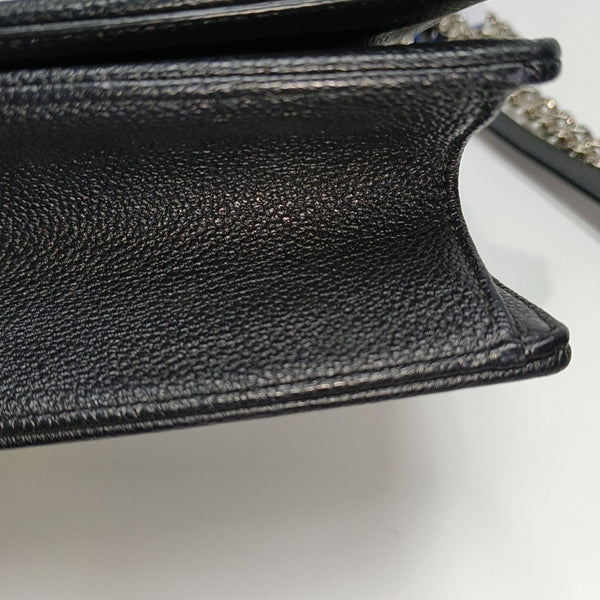 Diorama Medium Cannage Calfskin Black