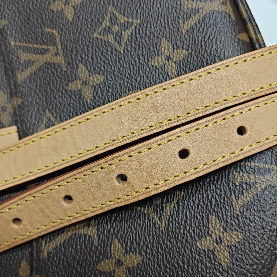 SAUMUR BB Monogram Coated Canvas Brown