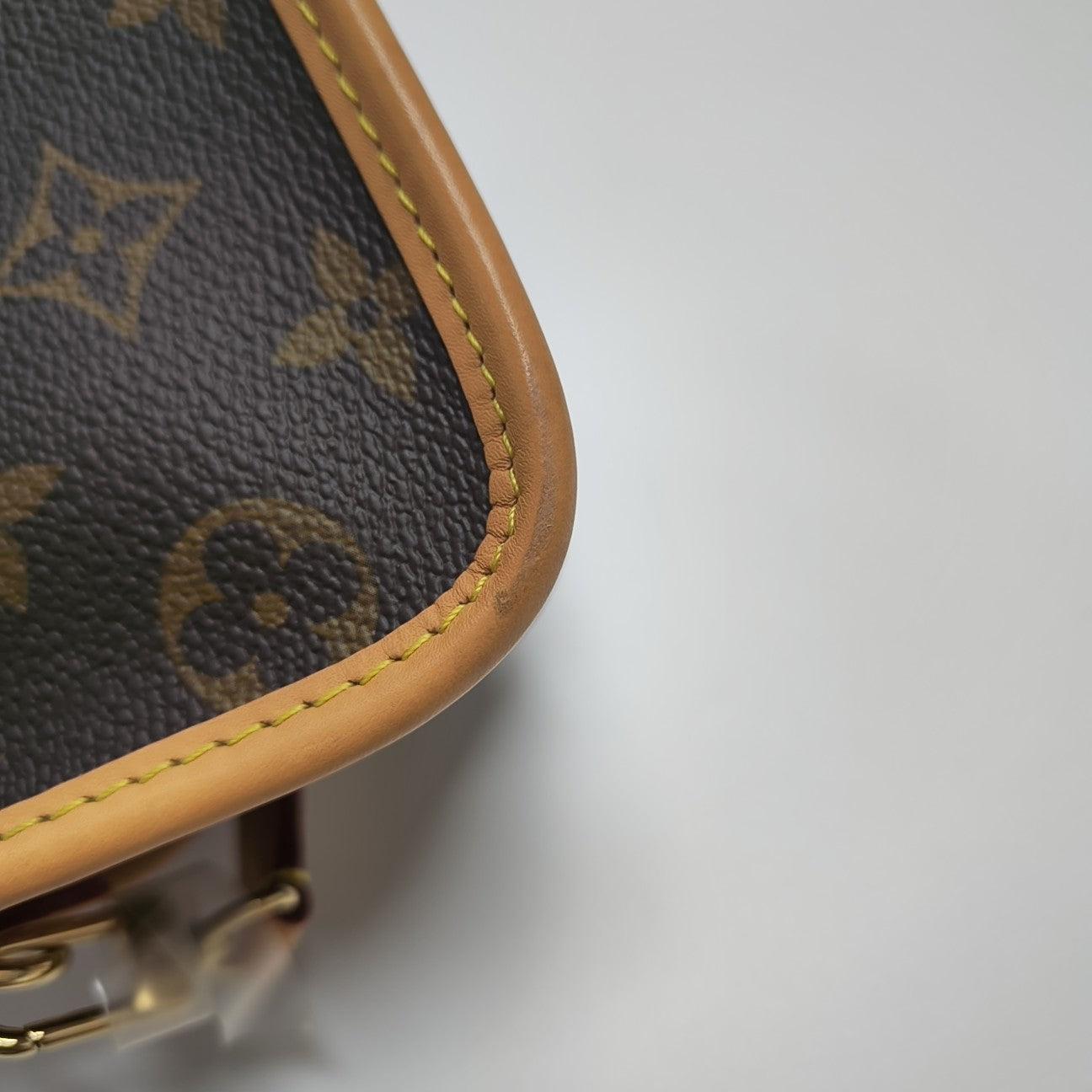 DIANE Nano Monogram Coated Canvas Brown