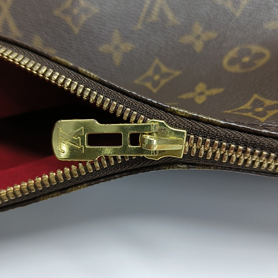 SHARON STONE Monogram Coated Canvas Brown
