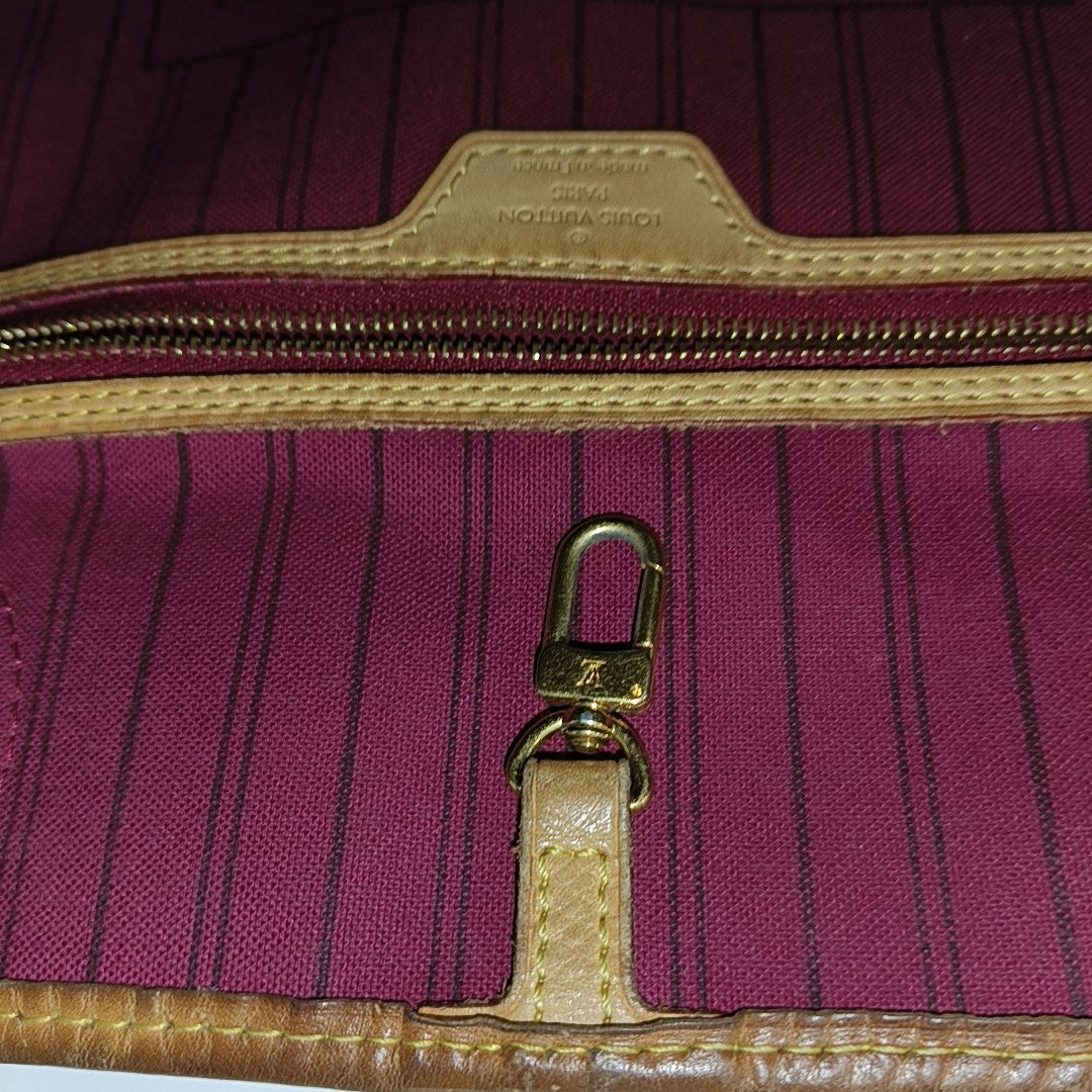 NEVERFULL GM Monogram Coated Canvas Brown