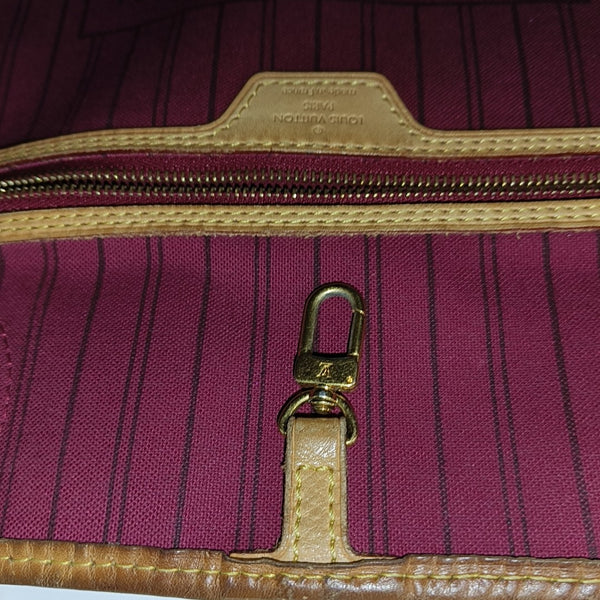 NEVERFULL GM Monogram Coated Canvas Brown