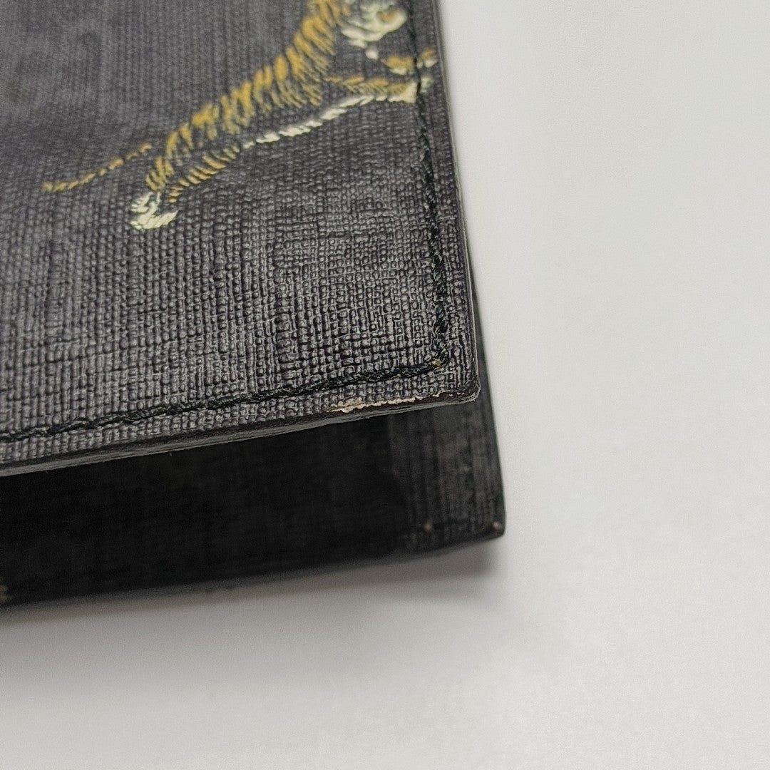 GG Supreme Monogram Coated Canvas Black