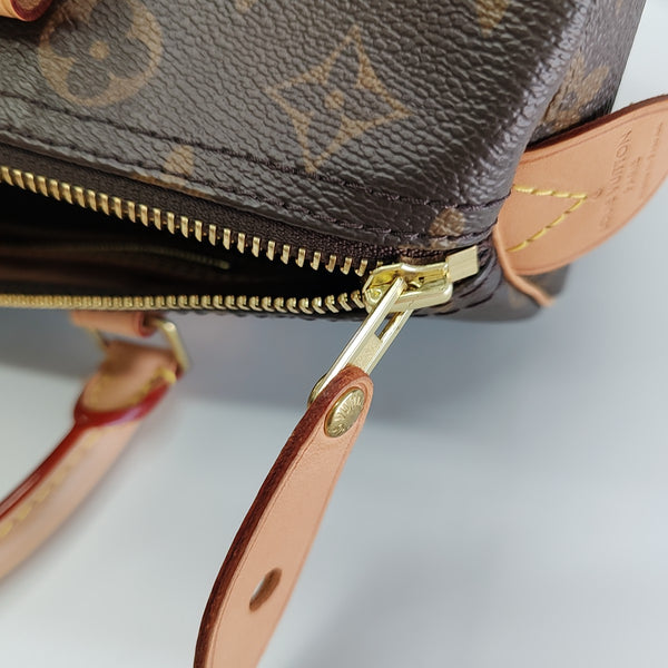SPEEDY 30 Monogram Coated Canvas Brown