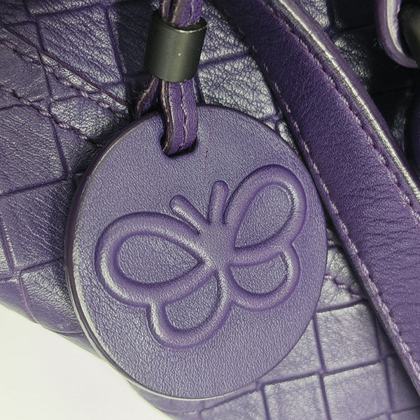 Calfskin Tote Bag Purple