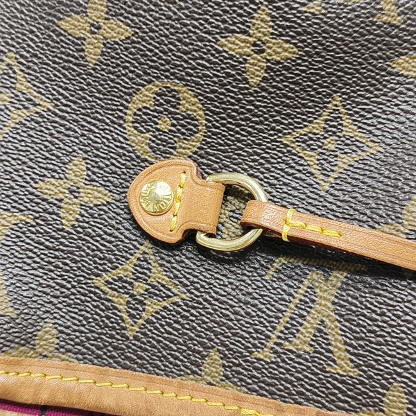 NEVERFULL MM Monogram Coated Canvas Brown