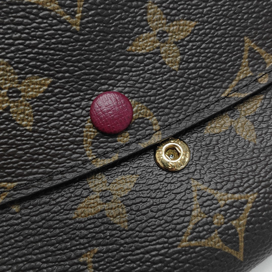 EMILIE Monogram Coated Canvas Brown Wallet