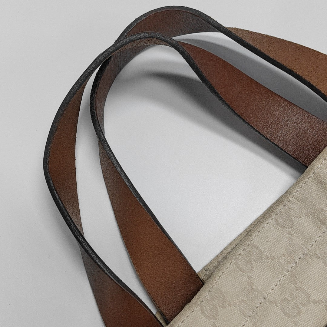 Monogram Canvas Shoulder Bag White